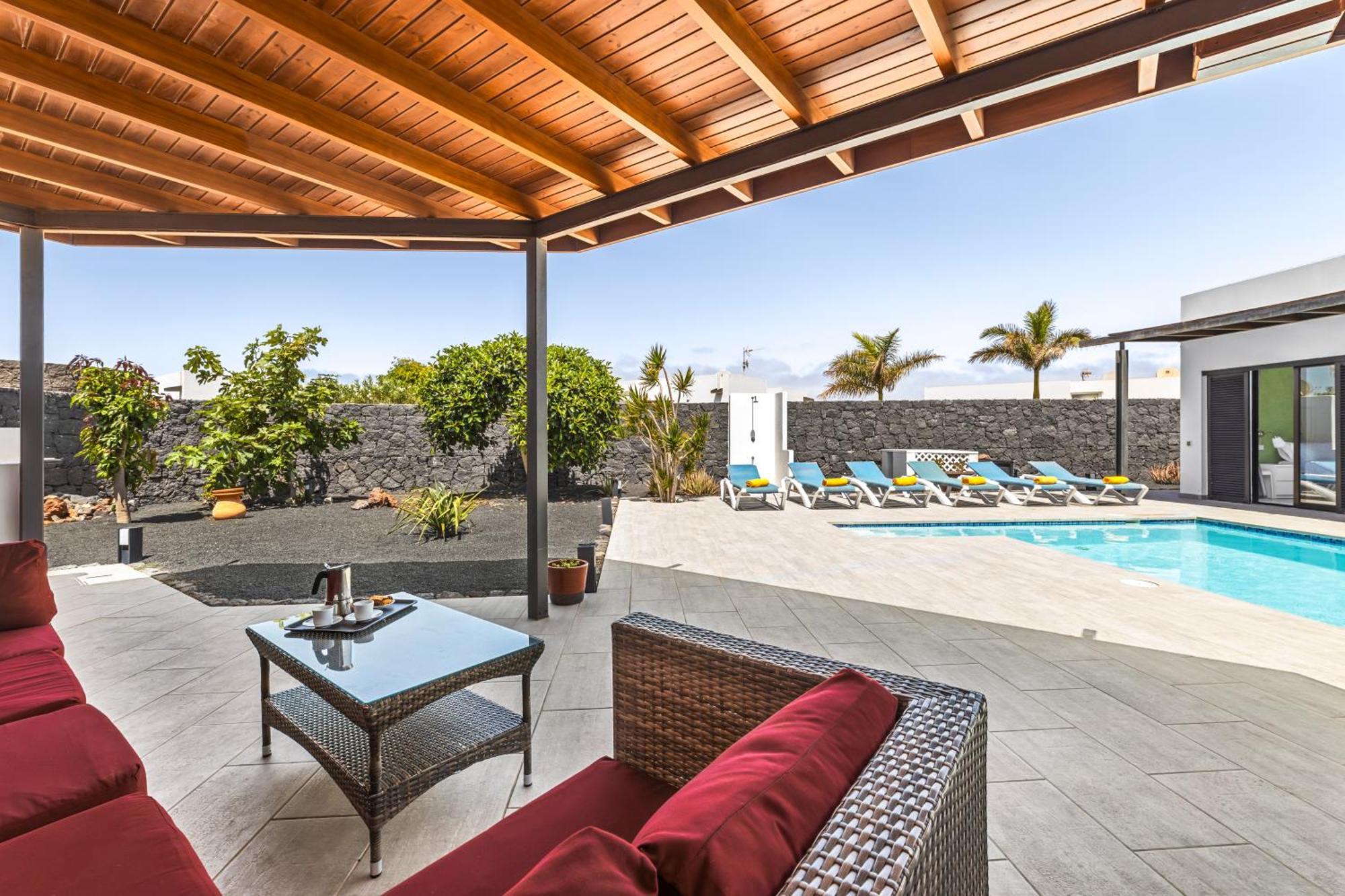 3 Bedroom Villa With Private Pool Close To Papagayo Beach Коста Бланка Экстерьер фото
