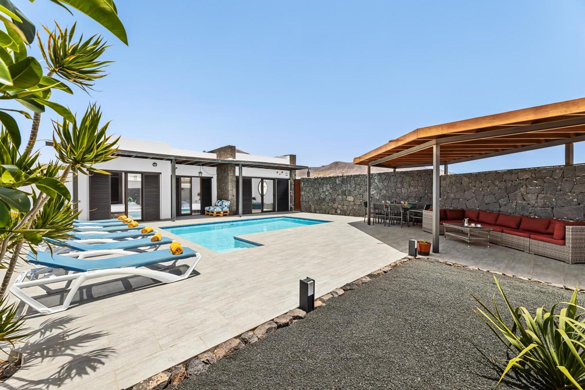 3 Bedroom Villa With Private Pool Close To Papagayo Beach Коста Бланка Экстерьер фото